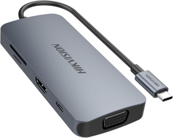HUB USB-C Hikvision 8 en 1 (HS-HUB-DS801)