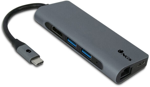 Adaptateur NGS Wonder Dock7 multi port usb-c en aluminium 7 en 1 (WONDERDOCK7)