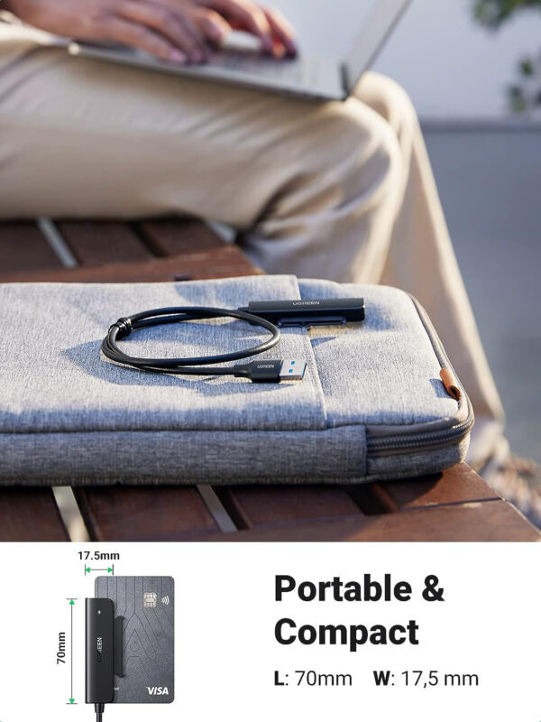 Adaptateur Ugreen Câble SATA USB 3.0 pour SSD et Disques Durs 2,5 Pouces (70609) – Image 5