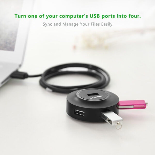 adaptateur ugreen data usb 20 vers 4 ports dock usb multiport 20277 1