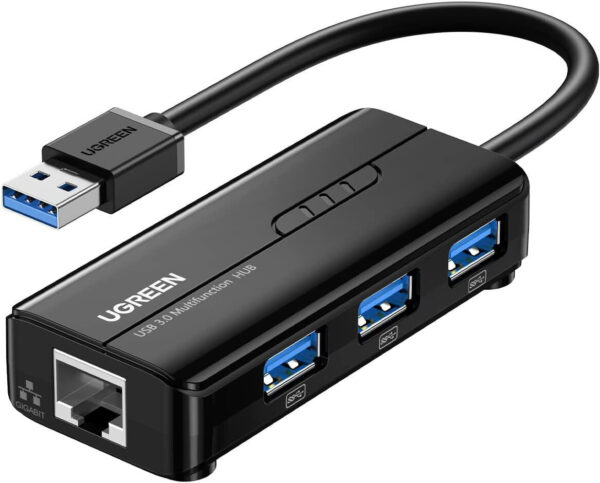 adaptateur ugreen hub usb 30 a 3 usb 20 rj45 port 20265