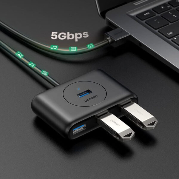 adaptateur ugreen hub usb 30 vers 4 ports usb 30 4 en 1 05m 20290 1