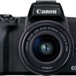 Appareil photo hybride Canon EOS M50 Mark II noir + objectif EF-M 15-45mm f/3.5-6.3 IS STM graphite (4728C007AA)