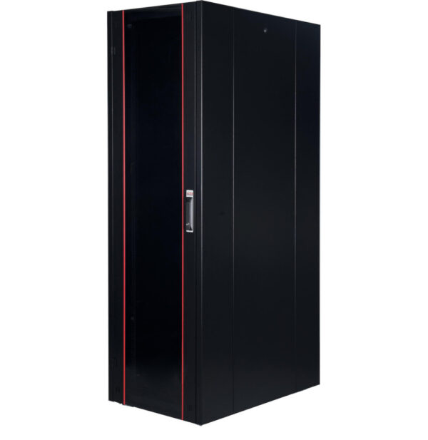 Armoire hyperline Lande 36U 19P 600x1000mm avec porte avant en verre à ouverture (LN-HL36U6010-BL-B)