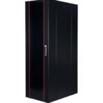 Armoire hyperline Lande 36U 19P 600x600mm avec porte avant en verre à ouverture (LN-HL36U6060-BL-B)