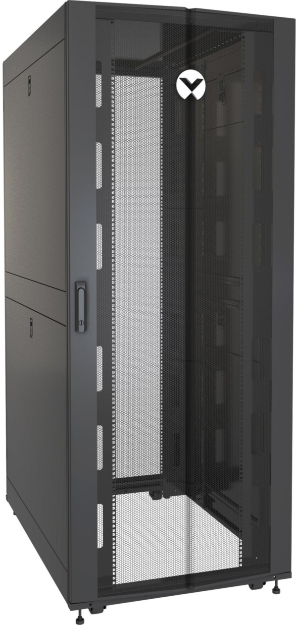 Armoire Vertiv™ VR 42U 19P 800x1200mm avec porte avant à ouverture (VR3350)