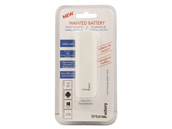 Prix Banque d'alimentation Urban Factory - 2200 mAh pour Smartphones -  -  – Image 2