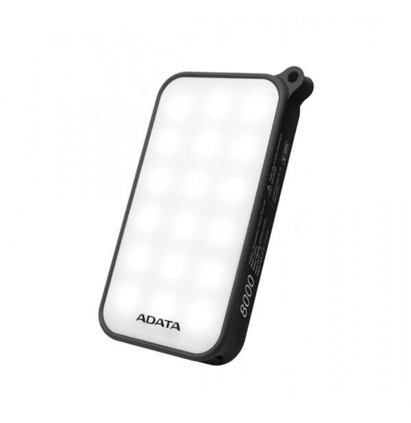 Banque d'alimentation ADATA D8000L Noir - Powerbank de 8000 mAh (AD8000L-5V-CBK)