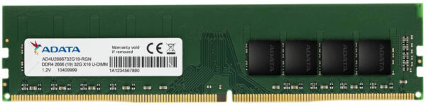 barrette memoire adata ddr4 2666 u dimm 16gb 512mx8 pc bureau ad4u266616g19 1