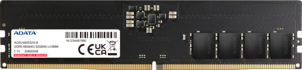 Barrette mémoire ADATA U-DIMM 32GB DDR5-4800 MHz - PC bureau (AD5U480032G-S) – Image 2
