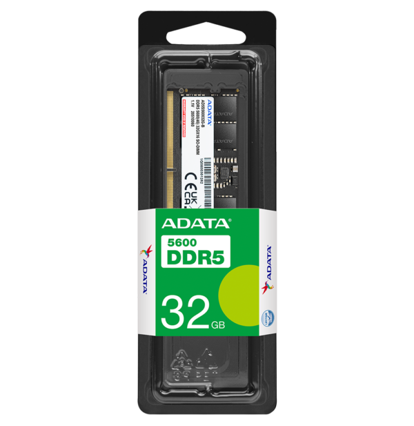 Barrette mémoire ADATA U-DIMM 32GB DDR5-5600 MHz - PC bureau (AD5U560032G-S)