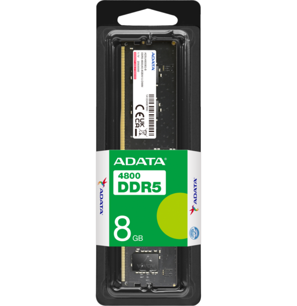 barrette memoire adata u dimm 8gb ddr5 4800 mhz pc bureau ad5u48008g s