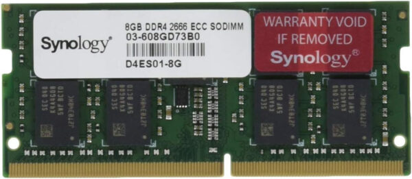Barrette mémoire Synology SO-DIMM 8GB DDR4 ECC - Serveur Nas (D4ES01-8G)