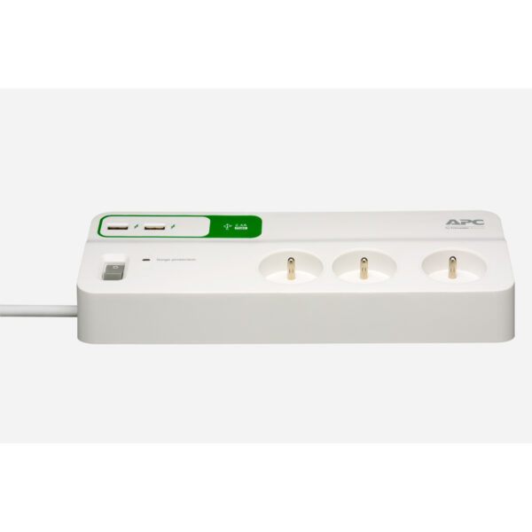 Bloc parafoudre APC Essential SurgeArrest 6 prises France 230V avec 2 ports de chargement USB – Image 4