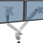 Bras porte-écrans double Fellowes - Platinum (8056501)