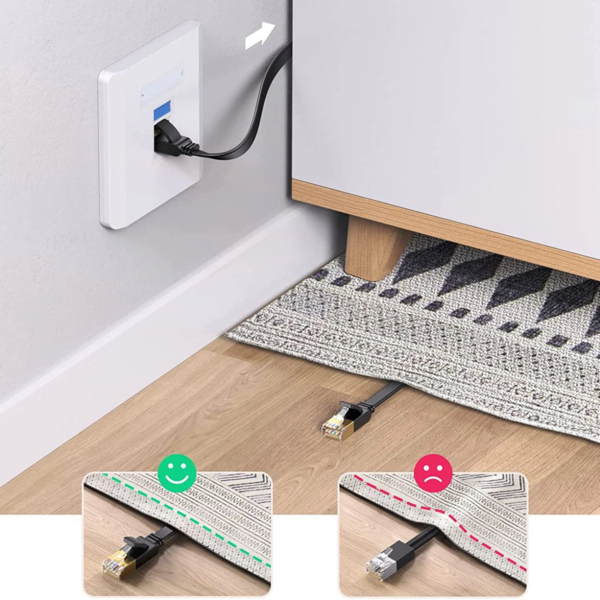 Câble Ugreen Ethernet Flat CAT6 - 3 mètres (50175) – Image 4