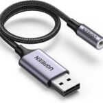 Câble Ugreen USB-A vers port audio jack 3.5 mm (30757)