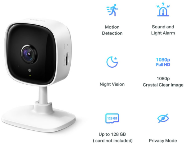 Caméra de vidéosurveillance TP-Link Tapo C100 WiFi Indoor 2MP – Image 4