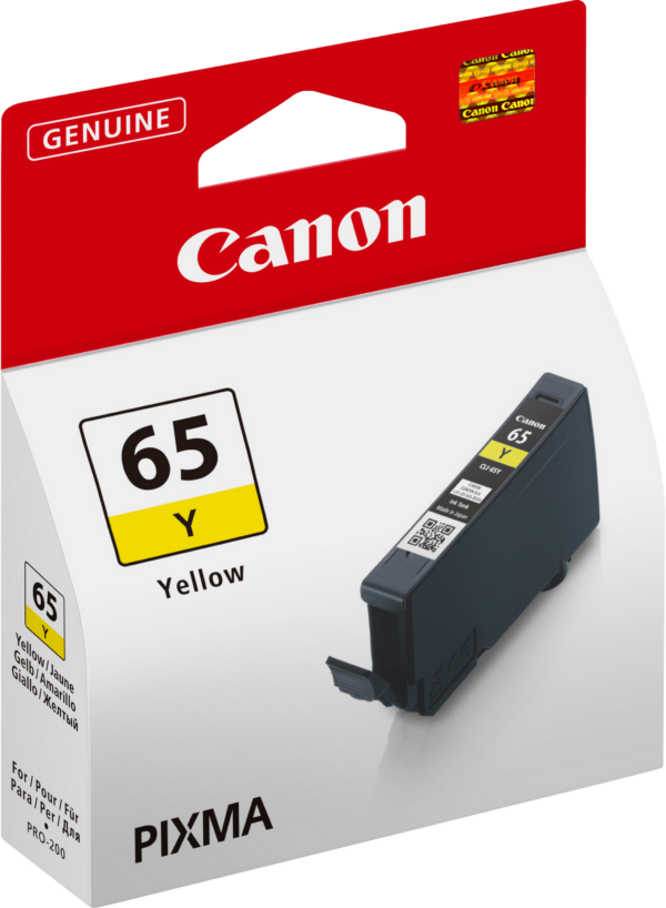 Canon CLI-65Y Jaune - Cartouche d'encre Canon d'origine (4218C001AA) – Image 2