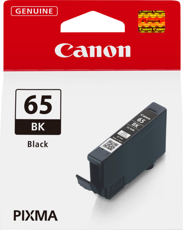 Canon CLI-65BK Noir - Cartouche d'encre Canon d'origine (4215C001AA)