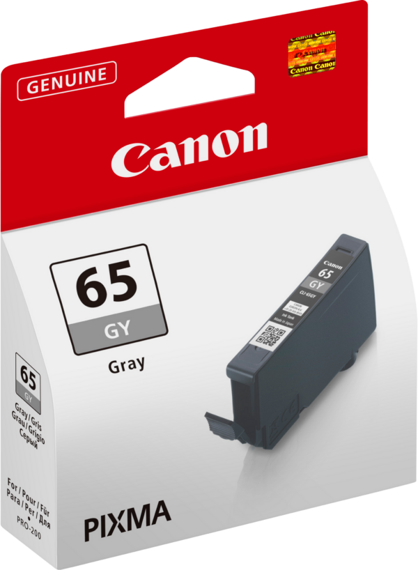 Canon CLI-65GY Gris - Cartouche d'encre Canon d'origine (4219C001AA) – Image 2
