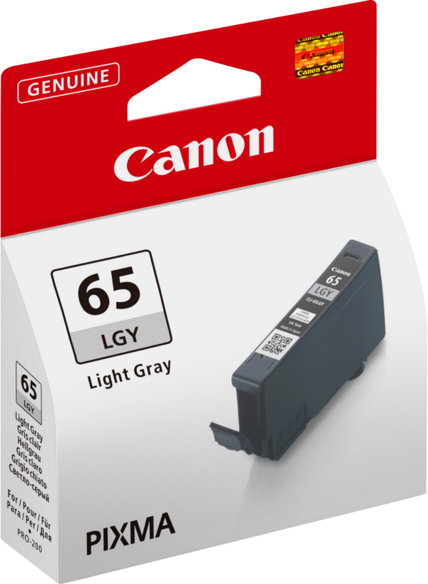 Canon CLI-65LGY gris clair - Cartouche d'encre Canon d'origine (4222C001AA)