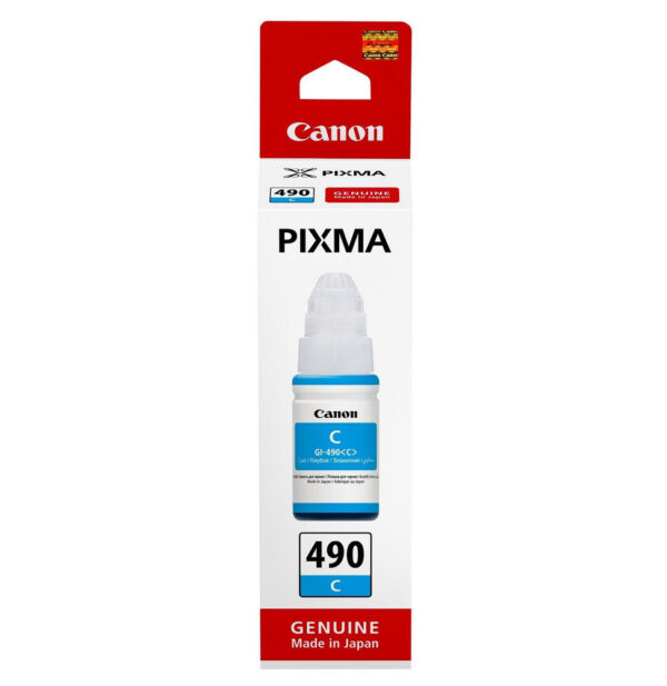 Prix Canon GI-490 C Cyan - Bouteille d'encre Canon d'origine (0664C001AB) -  143.00 -  143.00