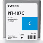 Prix Canon PFI-107C Cyan 130 ml - Bouteille d'encre Canon d'origine (6706B001AA) -  1081.00 -  1081.00