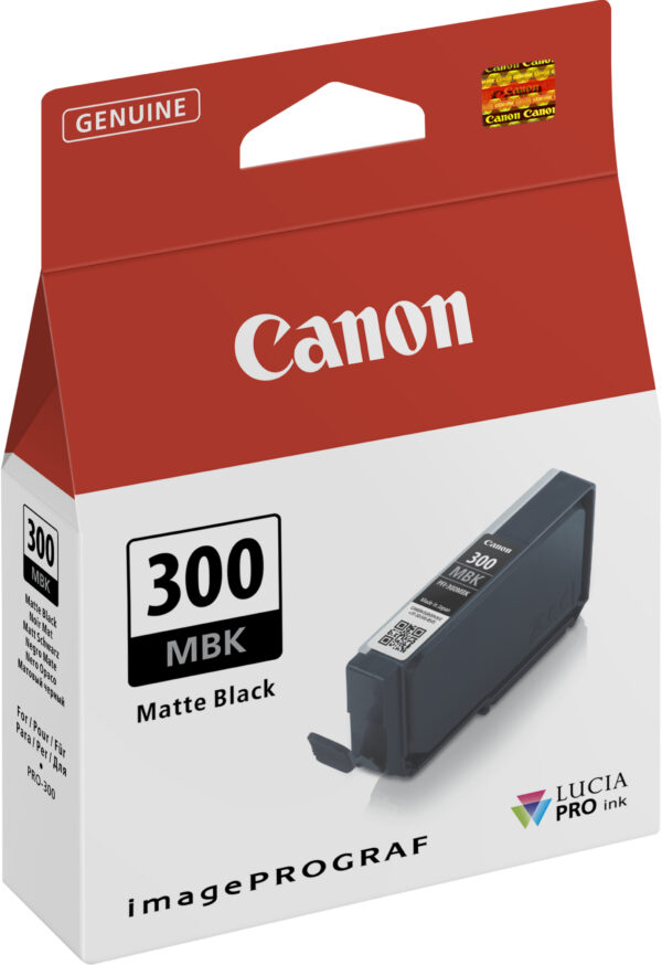 Canon PFI-300MBK Noir mat - Cartouche d'encre Canon d'origine (4192C001AA)