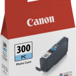 Canon PFI-300PC Cyan photo - Cartouche d'encre Canon d'origine (4197C001AA)