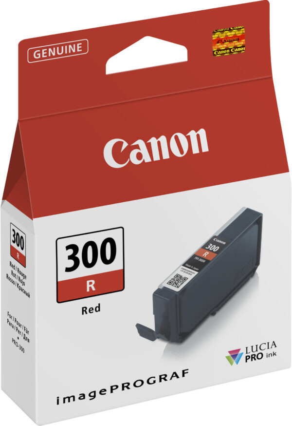 Canon PFI-300R Rouge - Cartouche d'encre Canon d'origine (4199C001AA)
