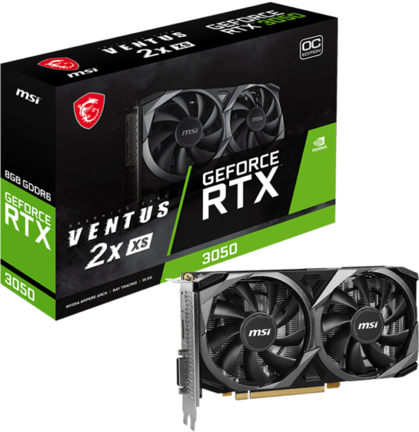 carte graphique msi geforce rtx 3050 ventus 2x xs 8g oc 912 v809 4287