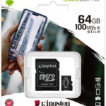 Carte mémoire Kingston Canvas Select Plus 64 Go MicroSDXC UHS-I Classe 10 (SDCS2/64GB)