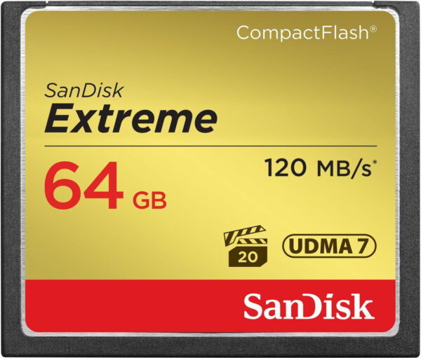 Carte mémoire SanDisk Extreme CompactFlash 64GB (SDCFXSB-064G-G46)