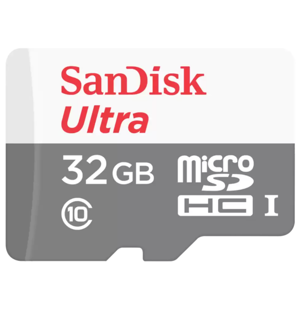 Carte Mémoire SanDisk Ultra 32GB microSDHC™/microSDXC™ UHS-I (SDSQUNR-032G-GN3MN)