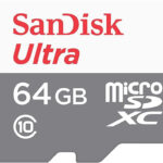 Carte Mémoire SanDisk Ultra 64 Go microSDXC™ UHS-I (SDSQUNR-064G-GN3MN)
