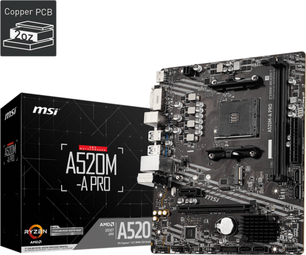 carte mere amd msi a520m a pro 911 7c96 031