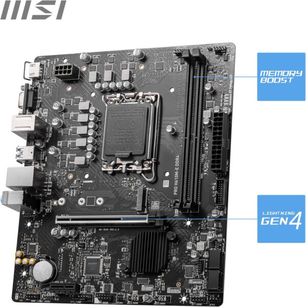 carte mere intel msi pro h610m e ddr4 911 7d48 012 2