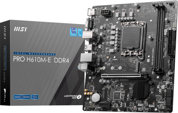 carte mere intel msi pro h610m e ddr4 911 7d48 012