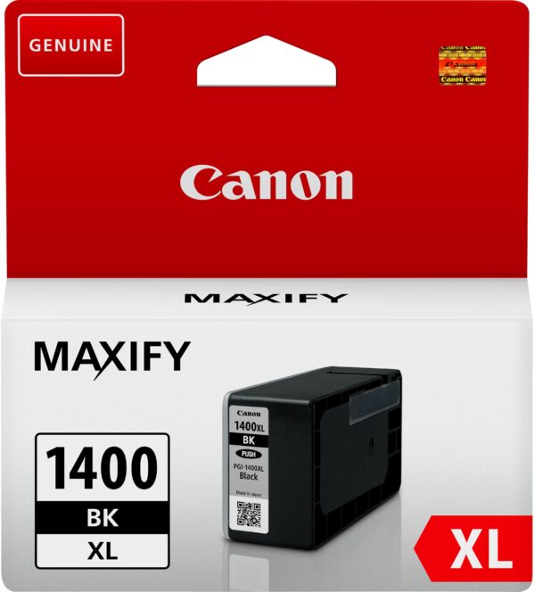 Canon PGI-1400XL BK Noir - Cartouche d'encre grande capacité Canon d'origine (9185B001AA) – Image 3