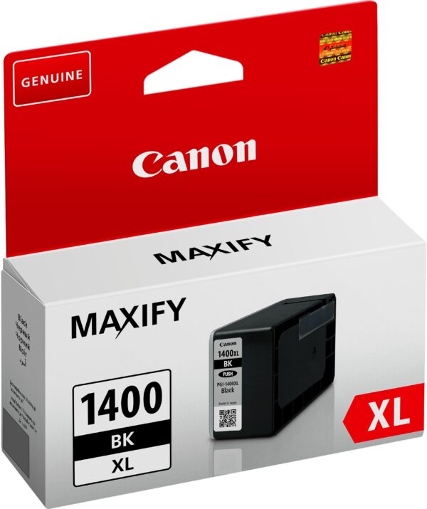 Canon PGI-1400XL BK Noir - Cartouche d'encre grande capacité Canon d'origine (9185B001AA)