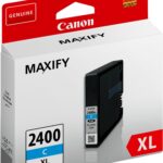 Canon PGI-2400XL C Cyan - Cartouche d'encre grande capacité Canon d'origine (9274B001AA)