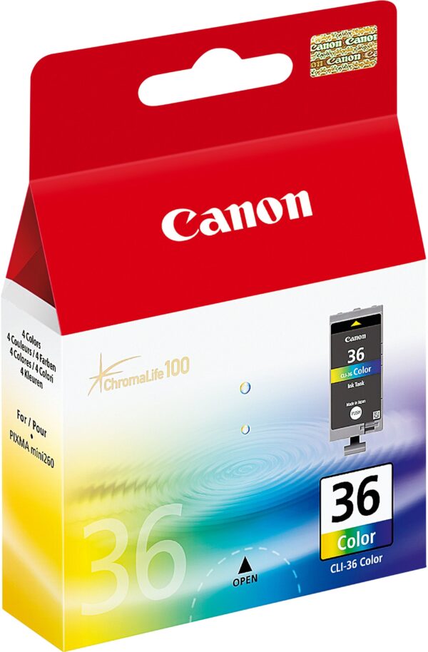 Canon CLI-36 Couleurs - Cartouche d'encre Canon d'origine (1511B001AF) – Image 2