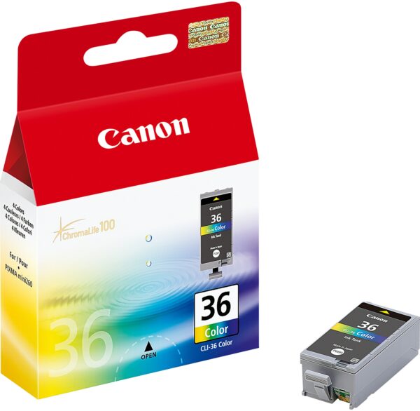 Canon CLI-36 Couleurs - Cartouche d'encre Canon d'origine (1511B001AF)