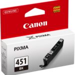 Canon CLI-451BK Noir - Cartouche d'encre Canon d'origine (6523B001AA)