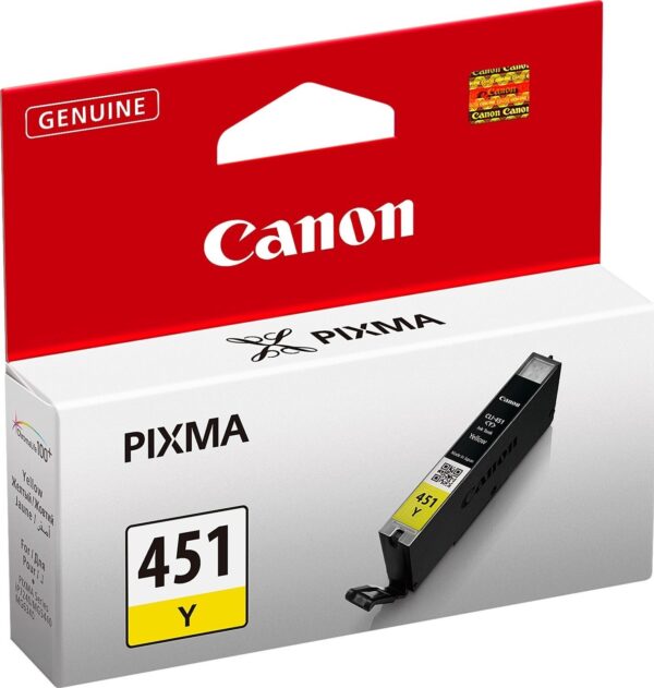 Canon CLI-451Y Jaune - Cartouche d'encre Canon d'origine (6526B001AA)