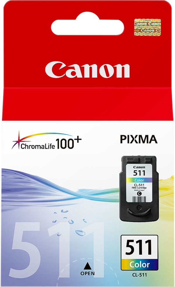 Canon CL-511 Couleurs - Cartouche d'encre Canon d'origine (2972B007AA) – Image 3