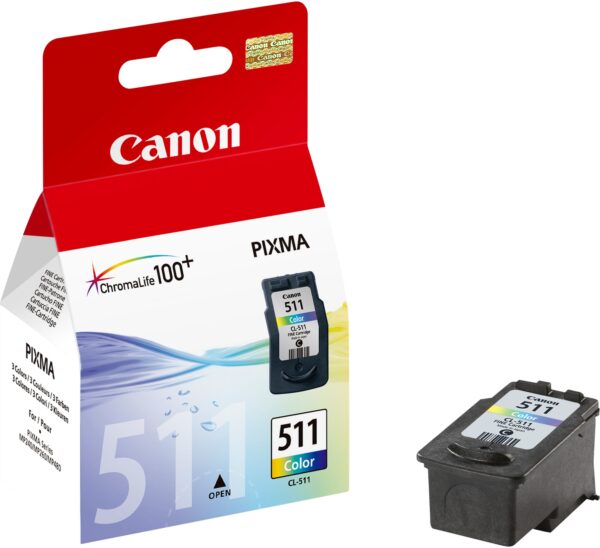 Canon CL-511 Couleurs - Cartouche d'encre Canon d'origine (2972B007AA)