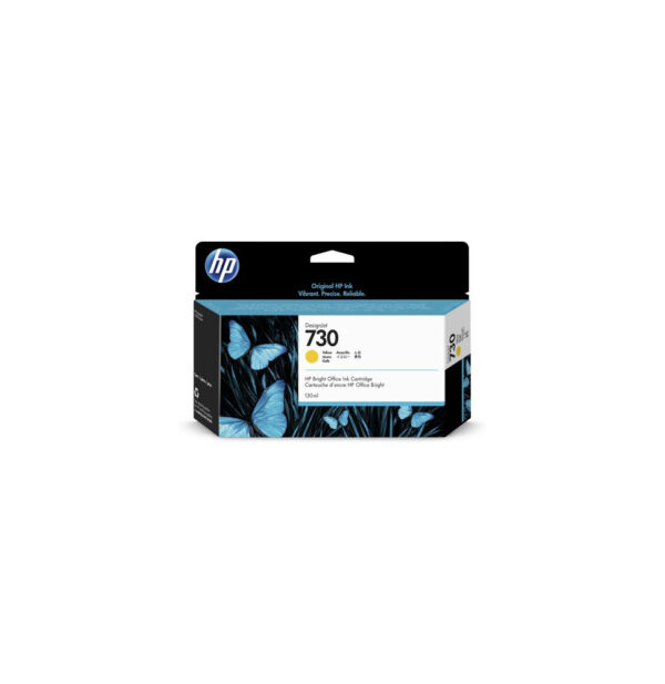 HP 730 Jaune - Cartouche d'encre HP d'origine (P2V64A)