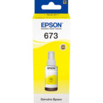 Epson 673 Y (T6734) Jaune - Bouteille d'encre Epson d'origine (C13T67344A)